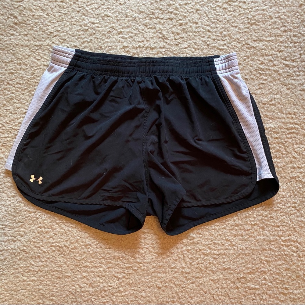 Black and White Under Armour Shorts